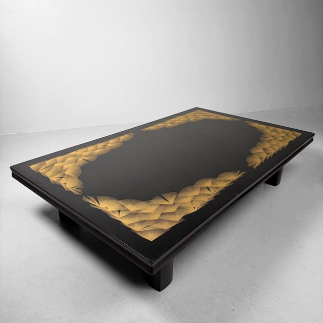 Japanese Low Table in Black Lacquer, 1970s For Sale - Image 9 of 18