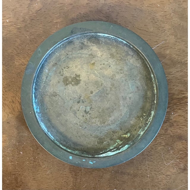 Bronze Mid-Century Modern Bronze Wine Bottle Coaster For Sale - Image 8 of 11