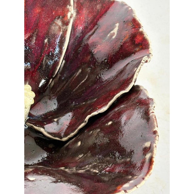 Red Pottery Vase, France, 1970 For Sale - Image 6 of 10