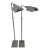 Koch & Lowy Chrome Adjustable Floor Lamps - A Pair For Sale