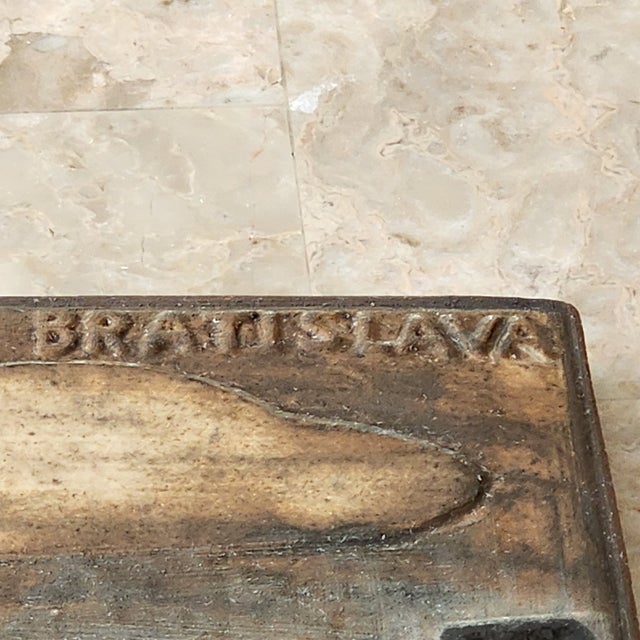Keramo Vršovice Bratislava Terracotta Brutalistic Wall Plaque Art For Sale - Image 12 of 15
