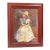 Mid 20th Century Karen Bonnie Oil Painting Girl in Scarlett O'Hara Dress, Framed For Sale