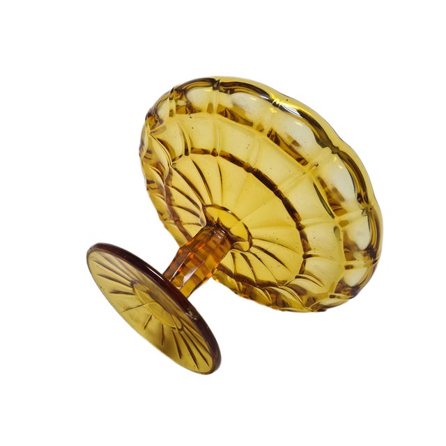 Cake Bowl on Stand from Ząbkowice Glassworks, 1970s For Sale - Image 11 of 18