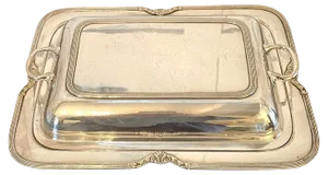 Antique Silver Plated Entrée Dish