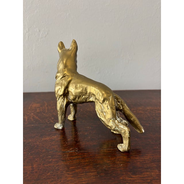 English Vintage English Brass Dog For Sale - Image 3 of 6