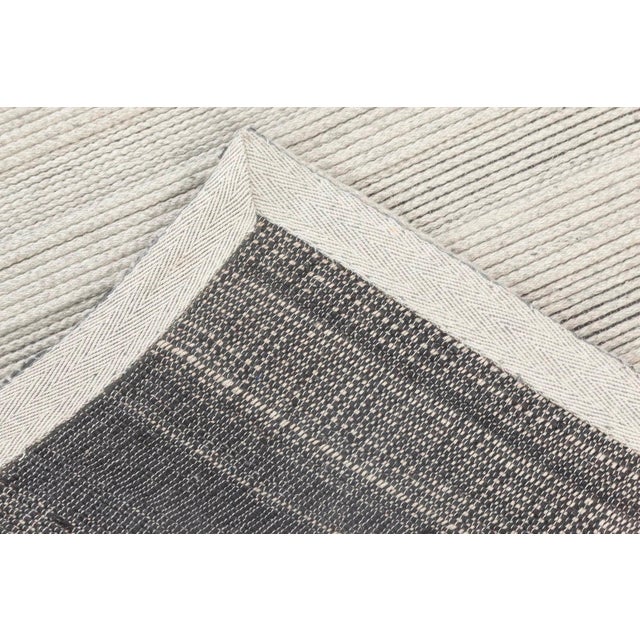 Textile Contemporary Bauer Collection Minimalist Handmade Wool Rug by Doris Leslie Blau For Sale - Image 7 of 7