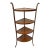 Mid Century Modern Cherry 4-Tier Corner Shelf For Sale