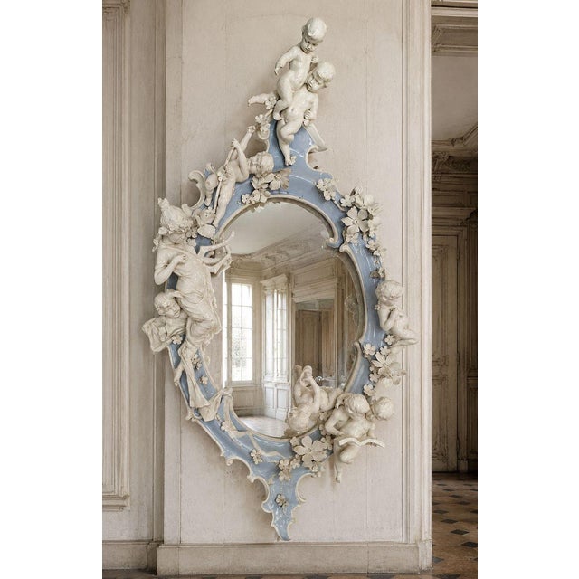 Ceremonial Mirror in Capodimonte Porcelain For Sale - Image 5 of 8