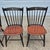 Hitchcock 2001 Hitchcock Harvest Stenciled Faux Bamboo Cherry Windsor Dining Chairs, Set of 4 For Sale - Image 4 of 15