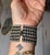 Vintage Alexis Kirk Wide Black & Clear Rhinestone Bracelet For Sale - Image 11 of 15