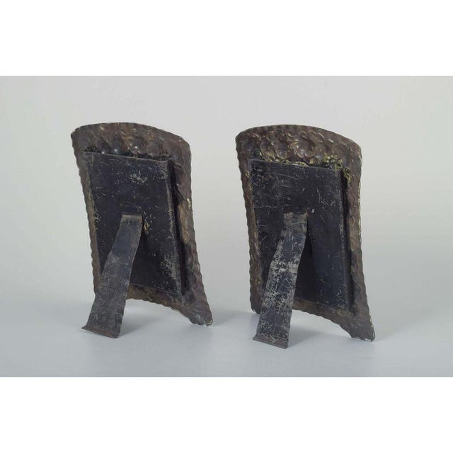 Picture Frames in Embossed Copper with Floral Motifs, Set of 2 For Sale - Image 4 of 5