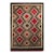 Vintage Native American Navajo Rug, Wool & Cotton, Geometric Eye Dazzler Pattern, 3x5 For Sale