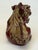 1900 - 1909 Vintage Shiwan Pomegranate Red Foo Dog For Sale - Image 5 of 15