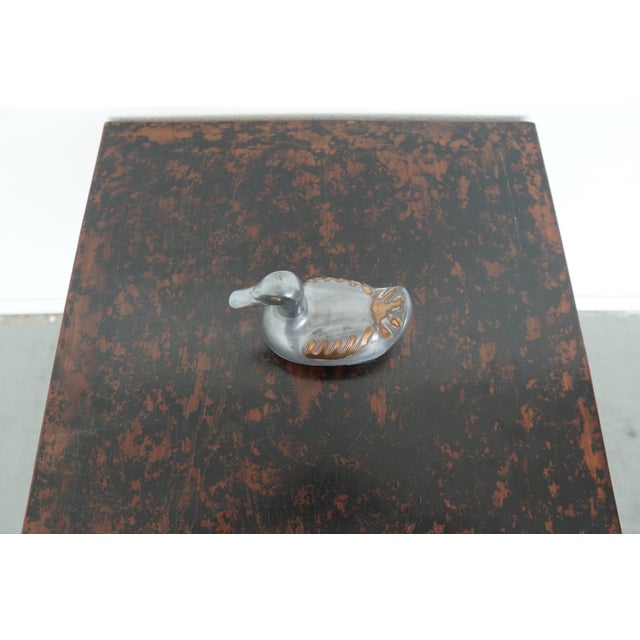 Vintage Mixed-Metal Duck Trinket Box For Sale In Austin - Image 6 of 18
