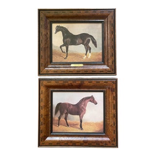 Equestrian Art “Stable Mates” by Benjamin Herring Sr Denunzio Reproduction For Sale