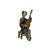 Asian Chinese Porcelain Qing Style Dressing Holding Pipa Lady Figure For Sale - Image 3 of 6