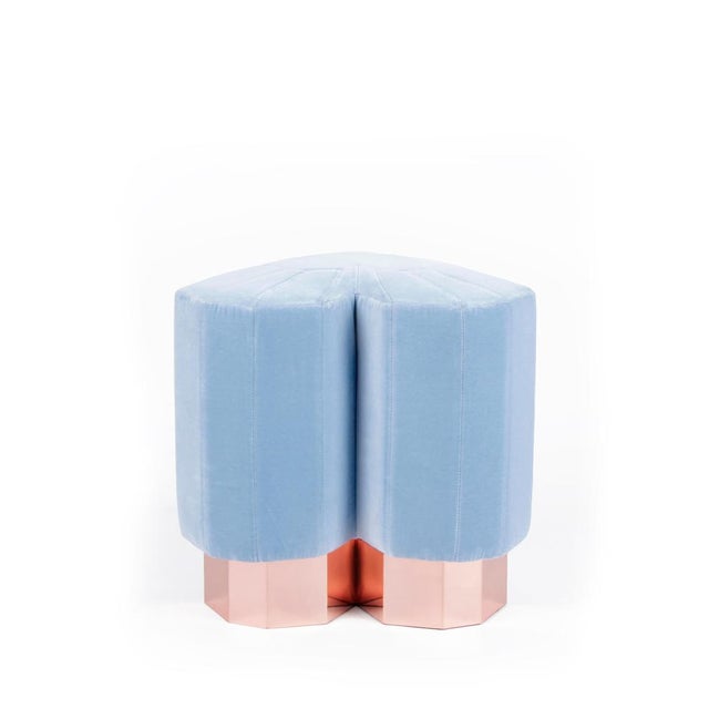 Light Blue Queen Heart Stools by Royal Stranger, Set of 4 For Sale - Image 10 of 18