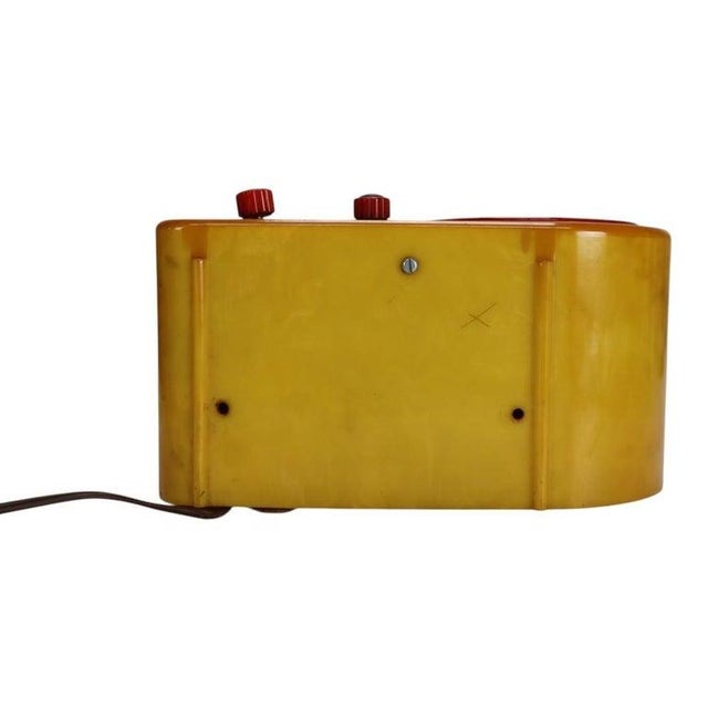 Vintage Fada Model 1000 Art Deco “Bullet” Catalin Radio, Signed, C1945 For Sale - Image 11 of 11