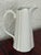 Late 20th Century Godinger White Porcelain Fluted Pitcher With Scroll Handle For Sale - Image 5 of 10