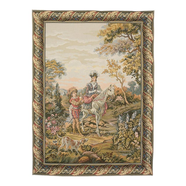 White Lady Loom Woven Tapestry - 86 X 68 Cm (2'10" X 2'3") - Requires Rod Size 2 For Sale