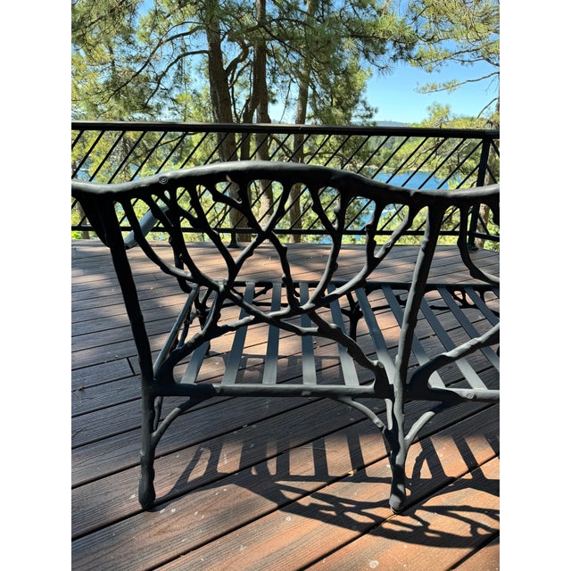 Vintage 20th Century Veneman Twig & Branch Patio Loveseat For Sale In Palm Springs - Image 6 of 7