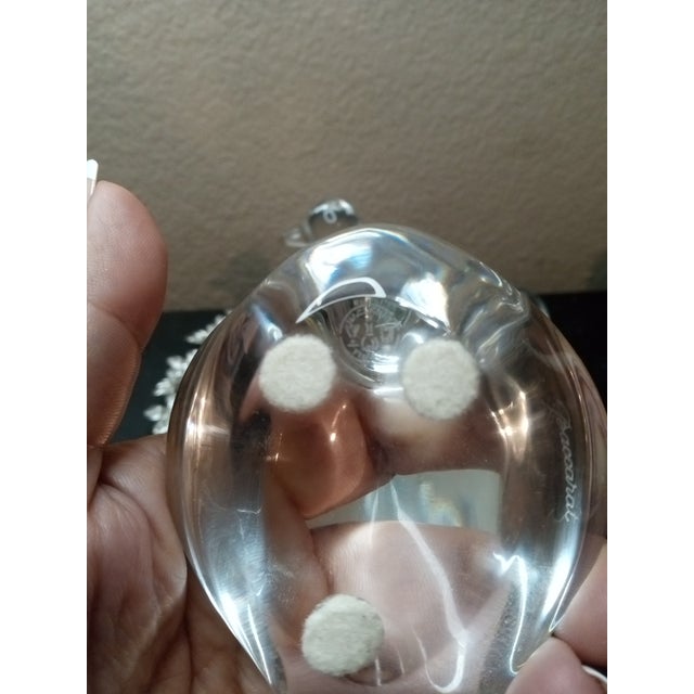 1980s Gorgeous Pair of Baccarat France Crystal Dove Figurines For Sale - Image 5 of 7