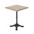 Square Bistro Table in Wood & Cast Iron For Sale