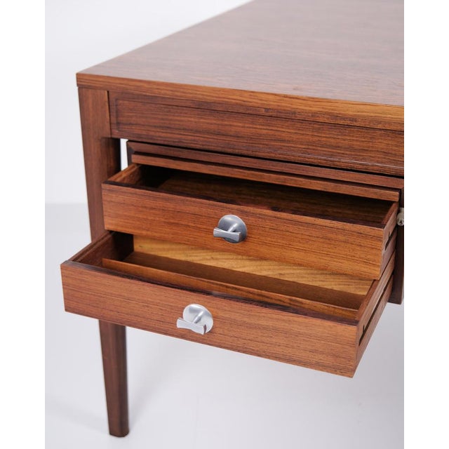 Diplomat Desk in Rosewood attributed to Finn Juhl for France & Søn, 1961 For Sale - Image 16 of 18