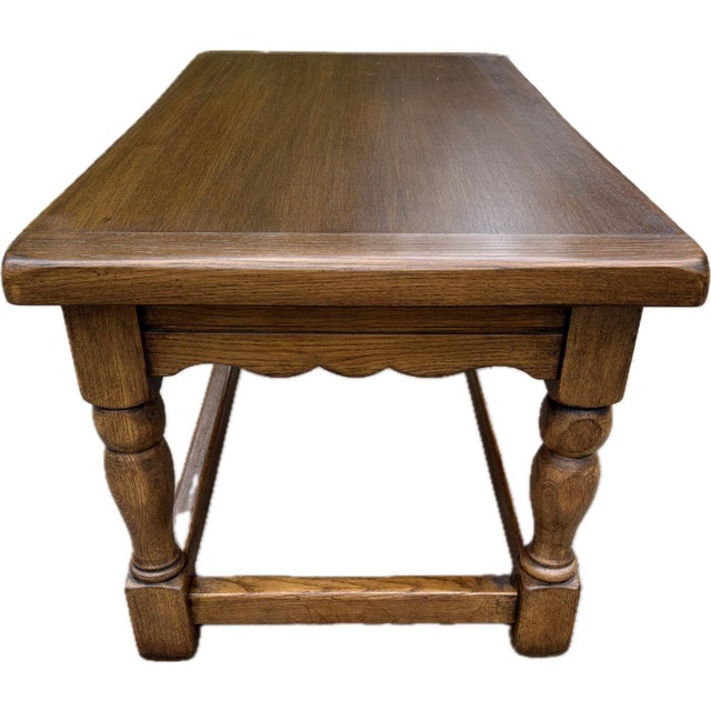 Vintage Solid Wood European Coffee Table For Sale In Dallas - Image 6 of 7