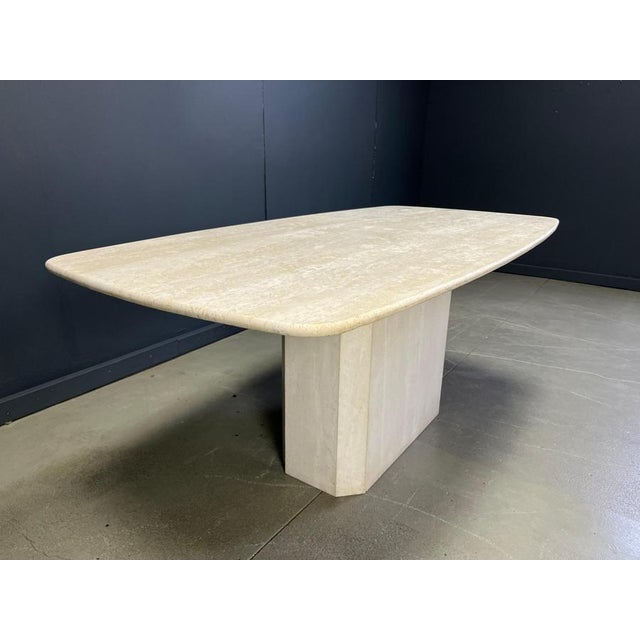 Stone Vintage Travertine Dining Table, 1970s For Sale - Image 7 of 15