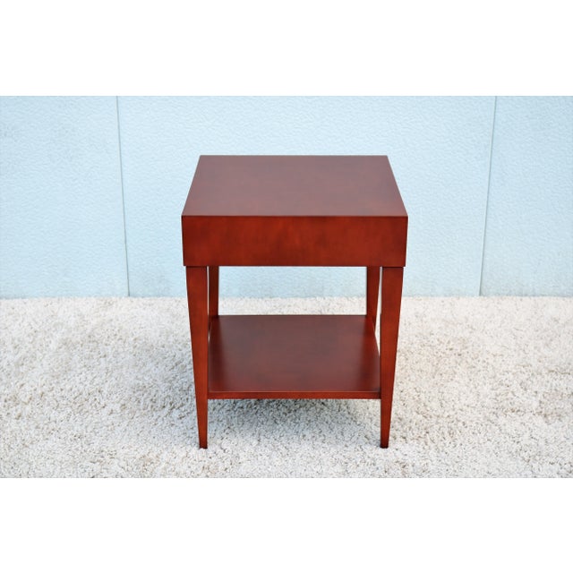 Mid-Century Modern Barbara Barry for Hbf Catalina Square Maple Side Table For Sale - Image 13 of 13