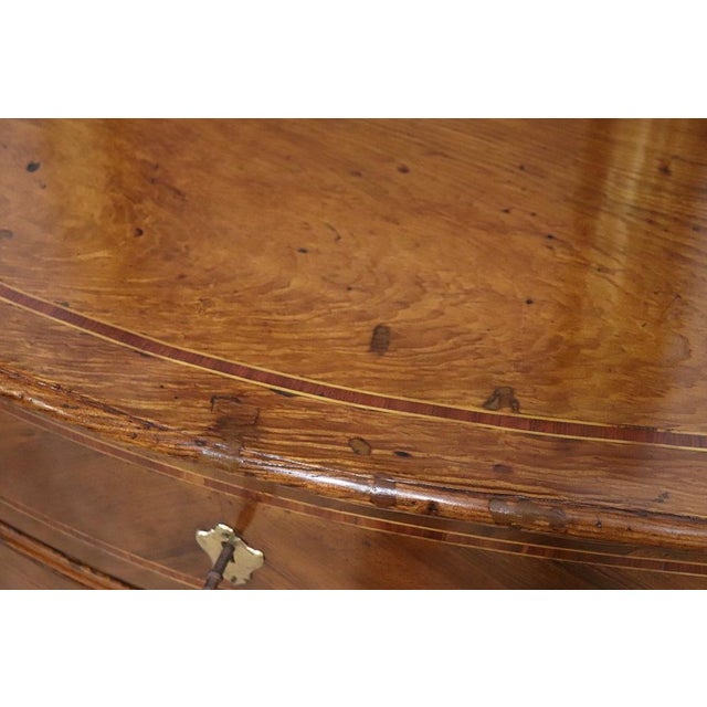 Brown 18th Century Chest of Drawers in Fruitwood Inlay For Sale - Image 8 of 13