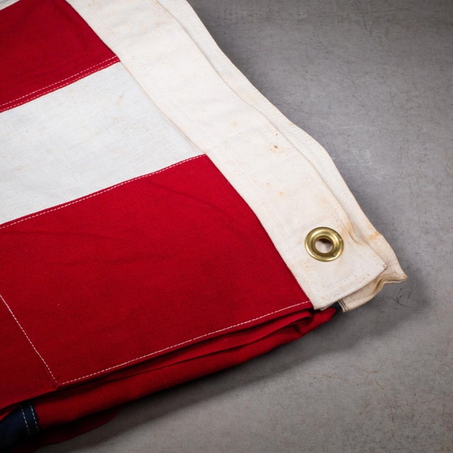 Large Vintage American Flag With 48 Stars c.1940-1950-Valley Forge Co. For Sale - Image 4 of 6