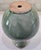 Vintage Thai Celadon Green Crackle Glaze Ceramic Vases — A Pair For Sale - Image 9 of 17