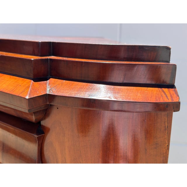 Mid 18th Century Biedermeier Flamed Mahogany Corner Cabinet, Denmark For Sale - Image 18 of 18