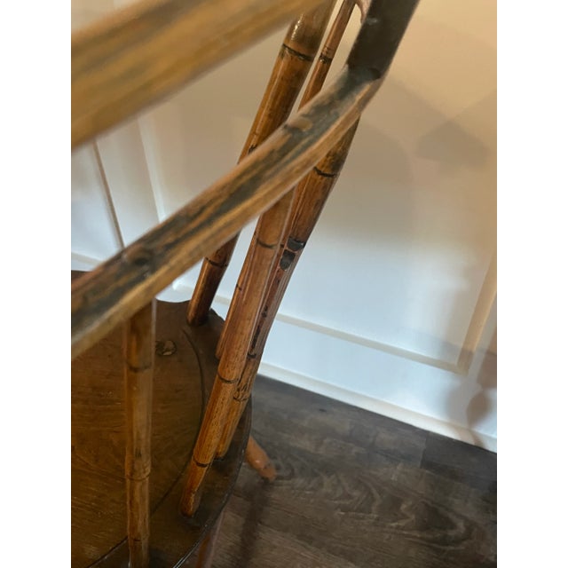 Traditional 1700’s New England Farm House Federal Windsor Country Chair For Sale - Image 3 of 12