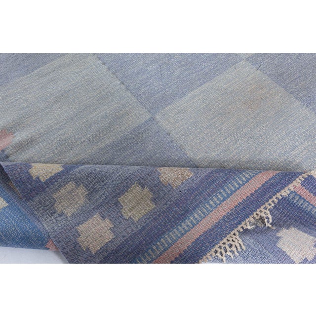 Vintage Swedish Flat-Weave Rug by Agda Österberg Size: 6'4" × 9'9" (193 × 297 cm) A masterful example of mid-century...