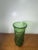 Abstract Vintage Green Art Glass Vase Textured Bark Avocado Retro Mid Century Decor For Sale - Image 3 of 8