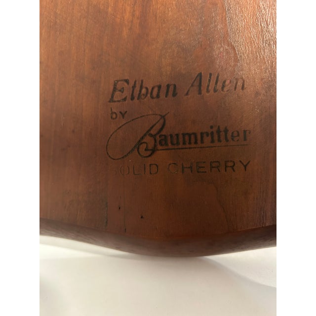 Wood Vintage Ethan Allen Old Cherry Baumritter Chair For Sale - Image 7 of 8