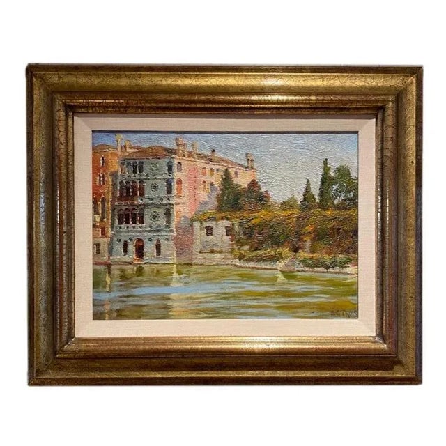 Early 20th Century Italian Landscape Oil Painting, Framed For Sale In Los Angeles - Image 6 of 6