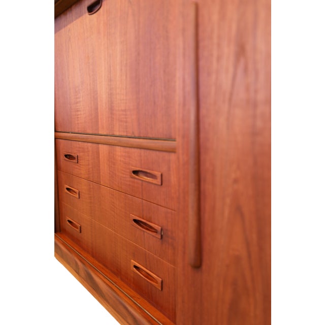 Vintage Danish Teak Cabinet with Bar Section and Sliding Doors from Clausen & Søn, 1960s For Sale - Image 18 of 18