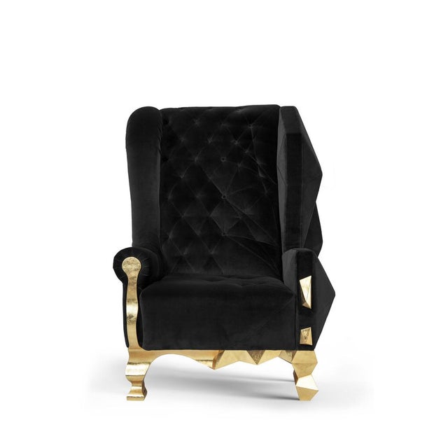 Velvet Pink Rock Chair by Royal Stranger For Sale - Image 15 of 16