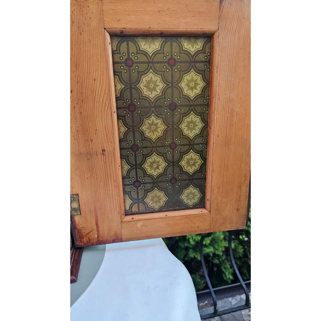 Neo-Baroque Cabinet with Stained-Glass Panel For Sale - Image 11 of 17