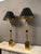 Tall Italian Gilt Brass Table Lamps, 1980, Set of 2 For Sale - Image 4 of 15