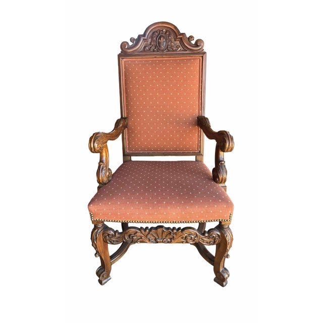 Antique Walnut /Burlwood With Marquetry Johnson Handley Johnson Dining Room Set Circa 1930's For Sale In Phoenix - Image 6 of 9