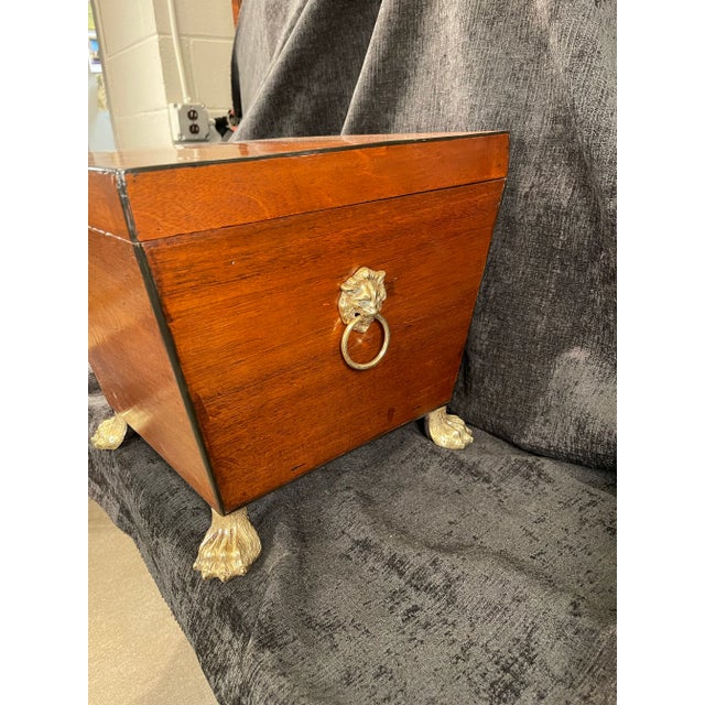 Early 19th Century Regency Mahogany Cellaret For Sale - Image 4 of 12