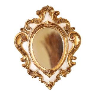 Authentic Vintage Italian Florentine Gilt Mirror For Sale
