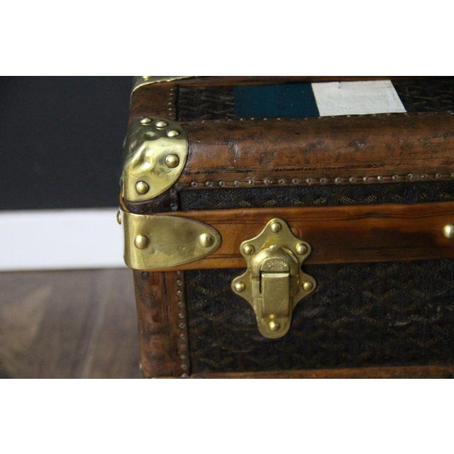 Goyard Courier 90 Trunk from Goyard, 1920s For Sale - Image 4 of 18