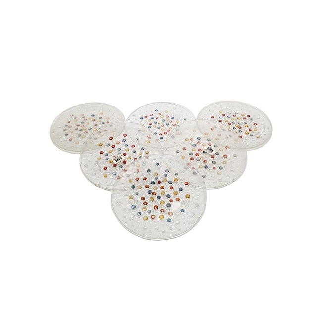 Rotor Dessert Set by J. Drost for Ząbkowice Gospodarcza Huta, Poland, 1970s, Set of 6 For Sale - Image 8 of 13