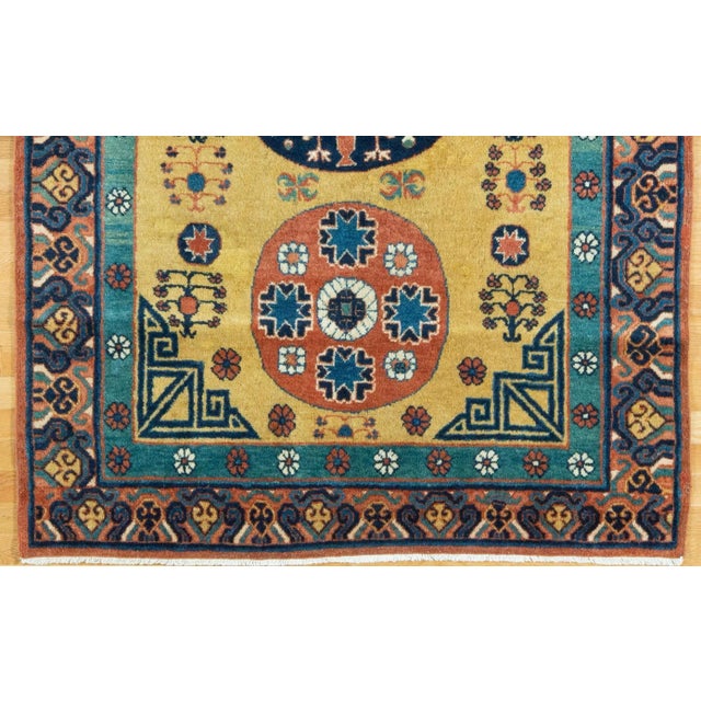 Khotan Oriental Rug 6.3x4, Western China Circa 1925 For Sale In New York - Image 6 of 8